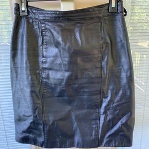 Leather skirt